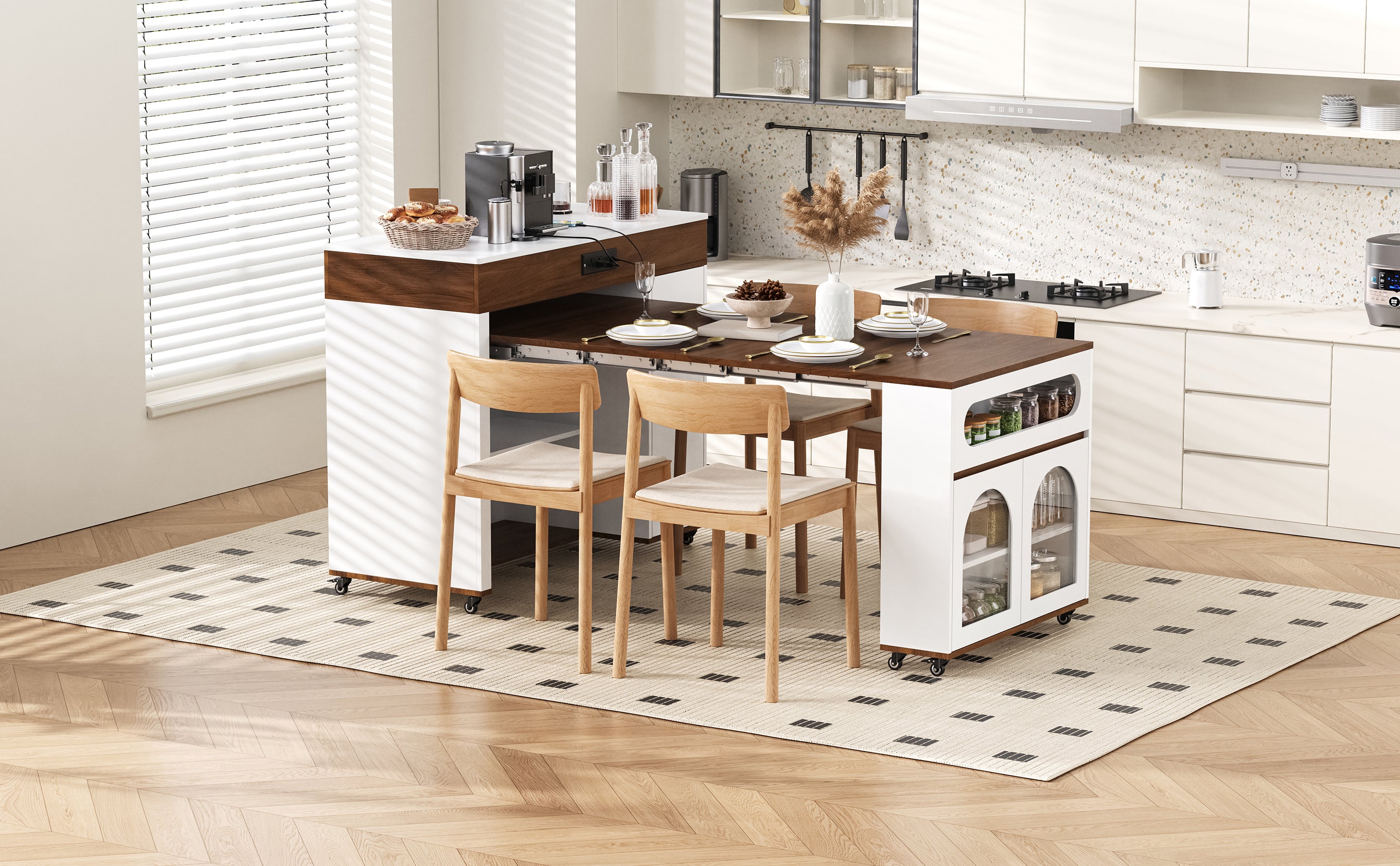 [variant:XW000029AAD-CA] Creamy White,Walnut image 6