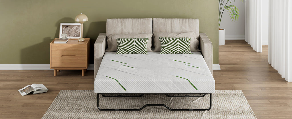 [variant:W3686P477347] Queen Memory Foam Sofa Bed Mattress – 3-Inch, White image 9