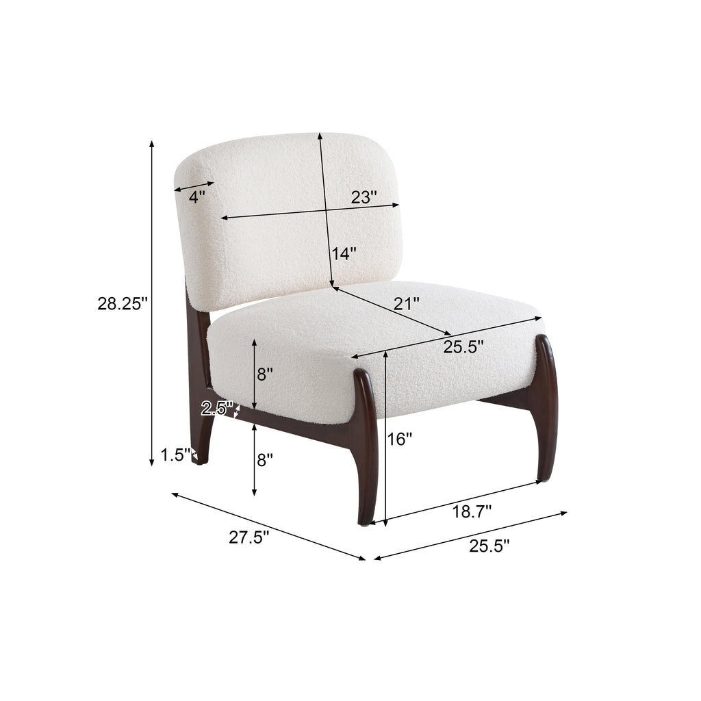 [variant:N913P495912B] Modern Boucle Lounge Chair image 6