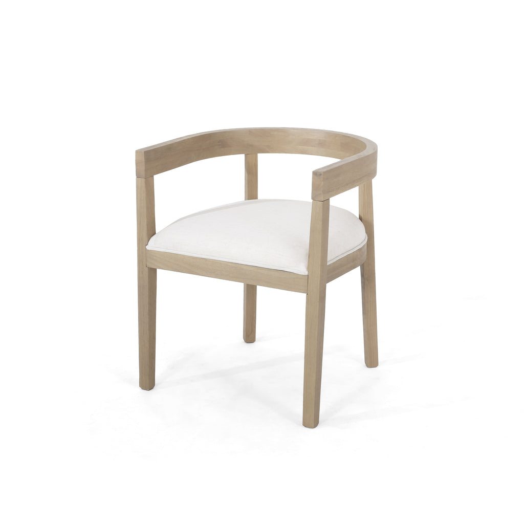 [variant:N872P268260A] Set of 2 Modern Beige Upholstered Dining Armchairs image 4