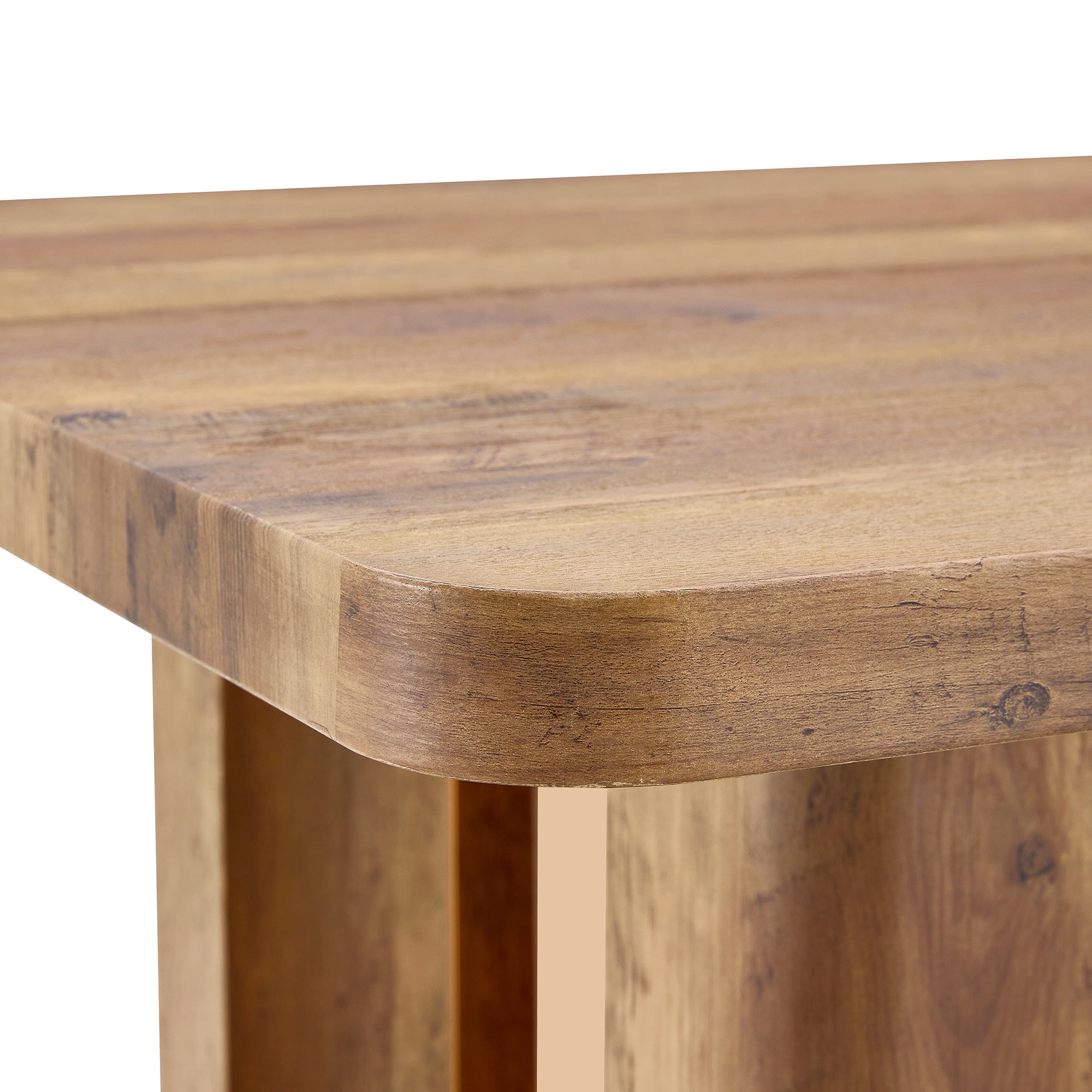 [variant:W3806S00012] Wood-Grain U-Leg Dining Table – 64.5-Inch image 16
