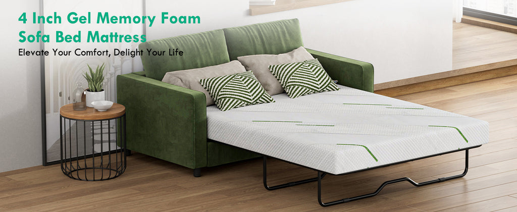 [variant:W3686P477347] Queen Memory Foam Sofa Bed Mattress – 3-Inch, White image 17