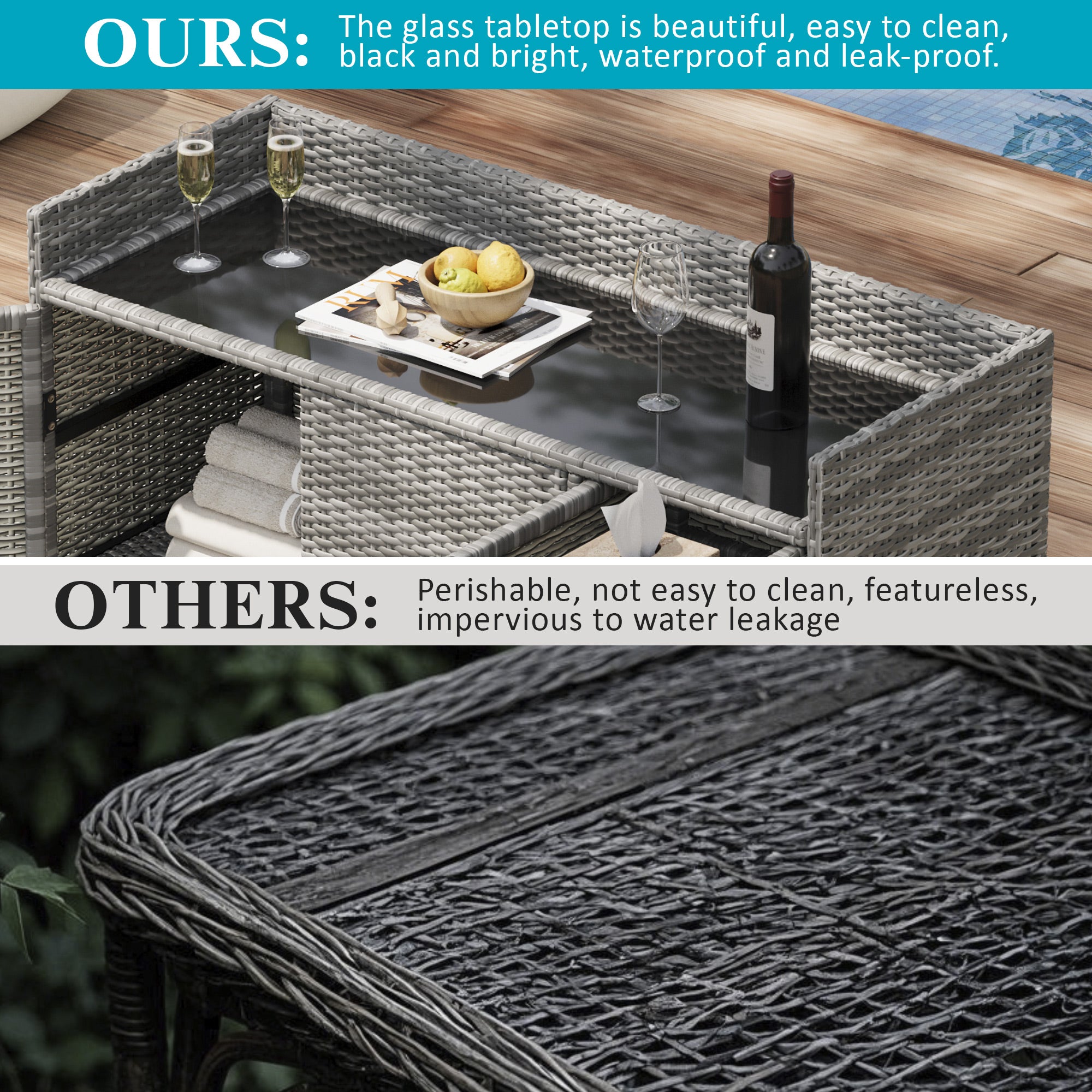 [variant:N853P387142G] Wicker Outdoor Storage Bar Cabinet – 47.5-Inch image 14