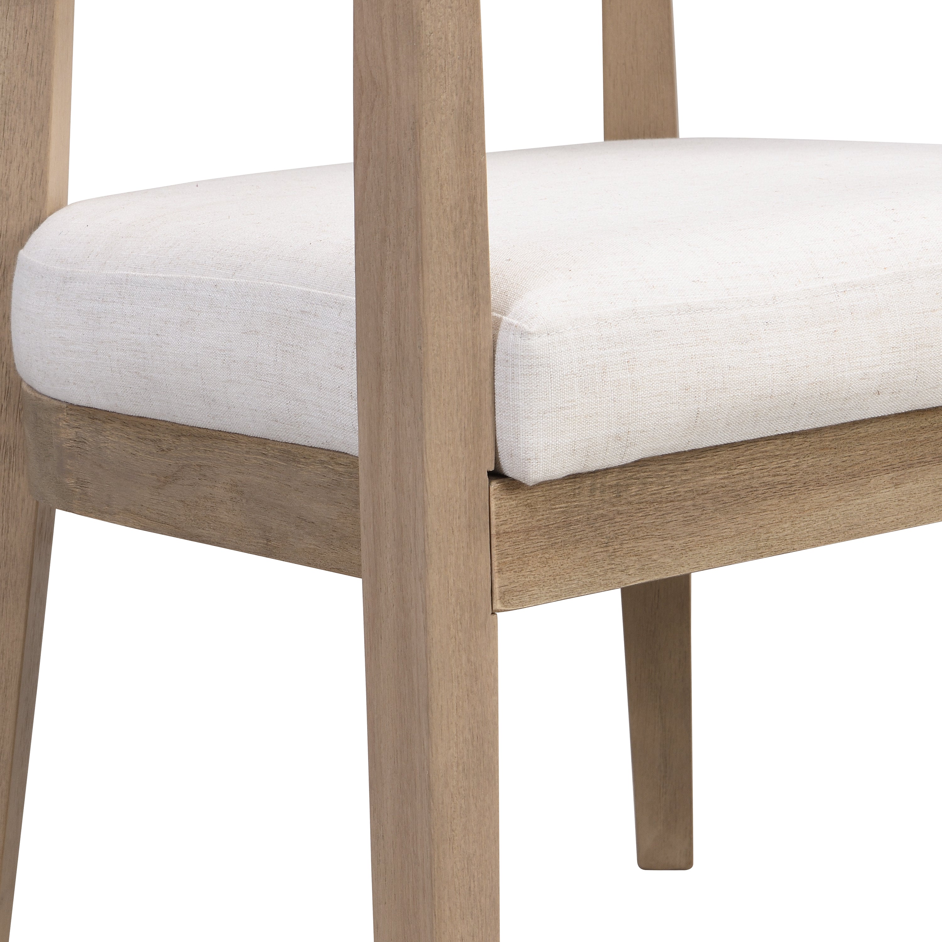 [variant:N872P357172A] Set of 2 Modern Rubberwood Dining Armchairs – Beige image 9