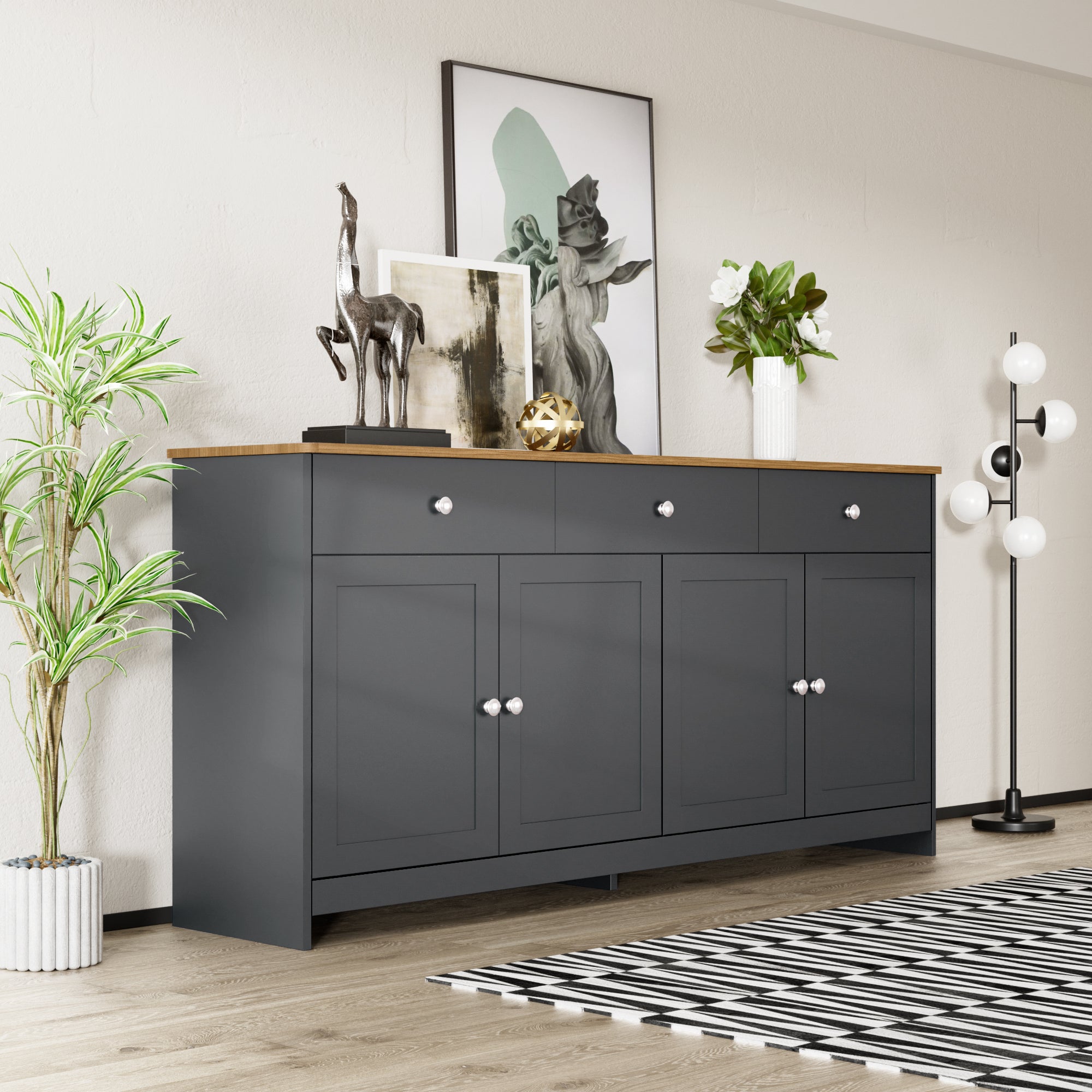 [variant:GA0017B] Gray-Black / Wood Tone image 13