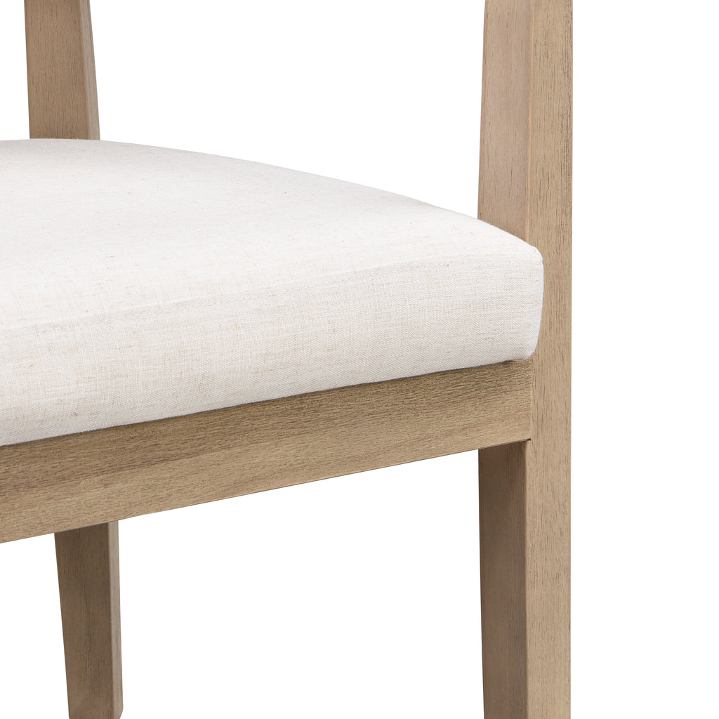 [variant:N872P357172A] Set of 2 Modern Rubberwood Dining Armchairs – Beige image 10