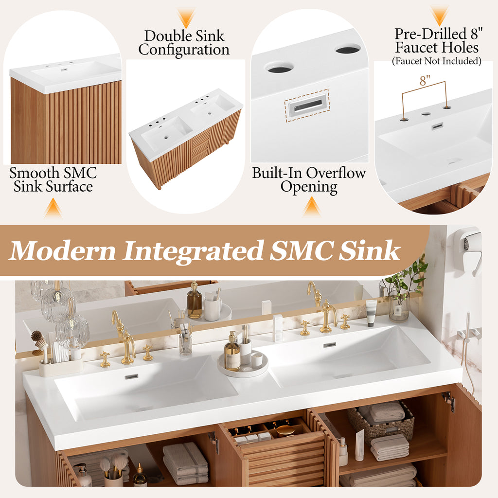 [variant:N729P000037N] Double-Sink Bathroom Vanity with Storage – 59.3-Inch image 15