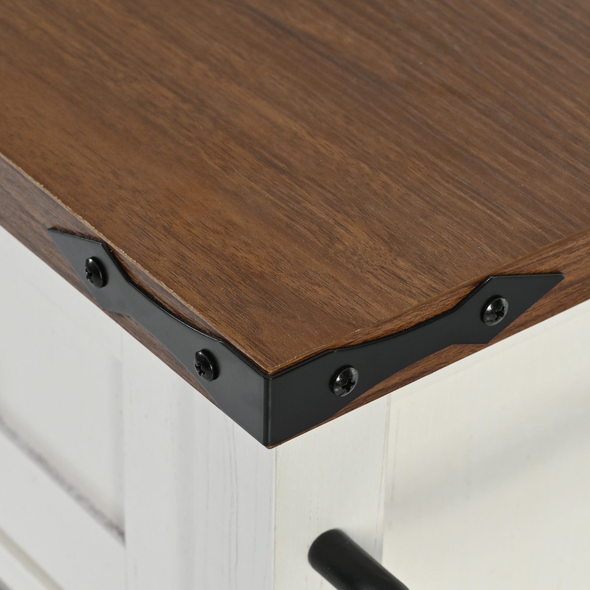 [variant:N853S379573W] Farmhouse Kitchen Island with Drop Leaf, Power Outlet and Sliding Barn Doors – 53.75-Inch image 38