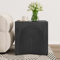 [variant:N876P386371B] Round Wood End Table – Black image 1