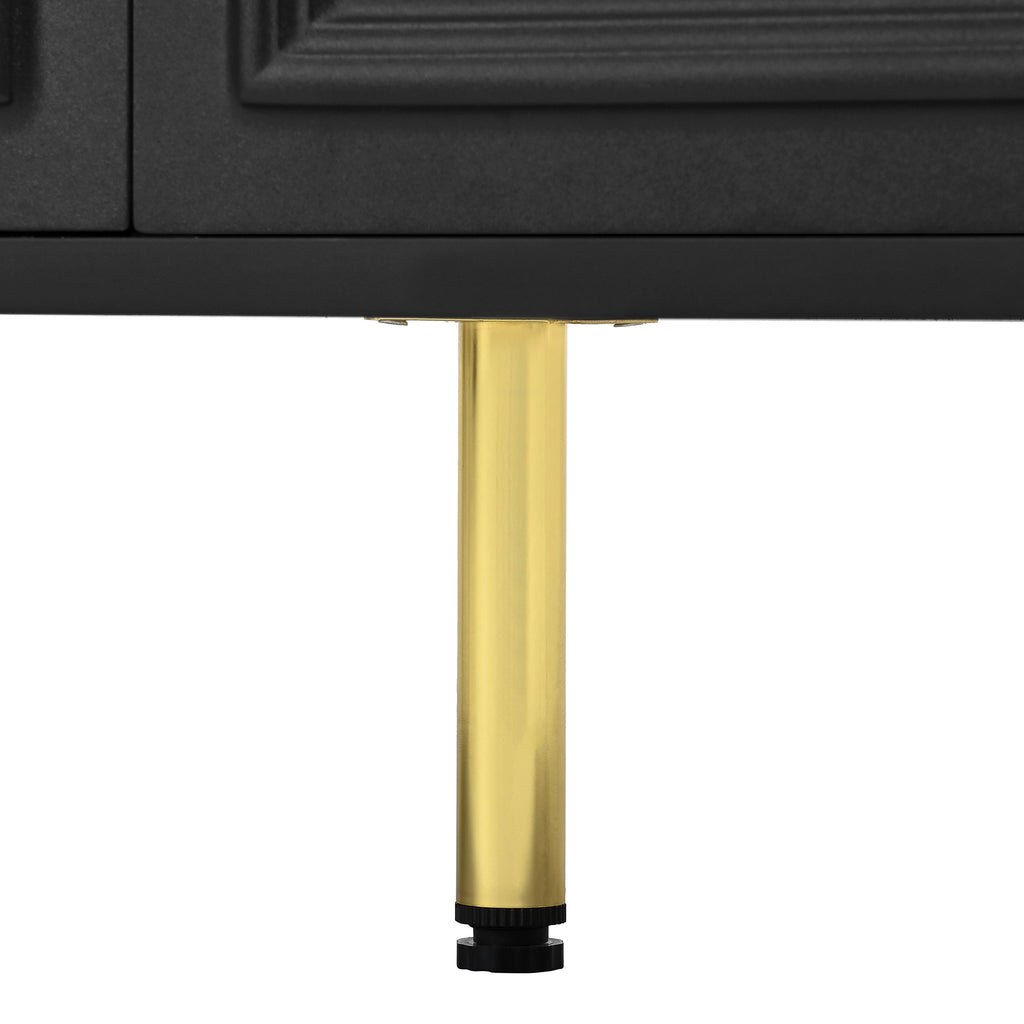[variant:GA0021S] 4-Door Sideboard with 4 Drawers – Black and Gold image 20