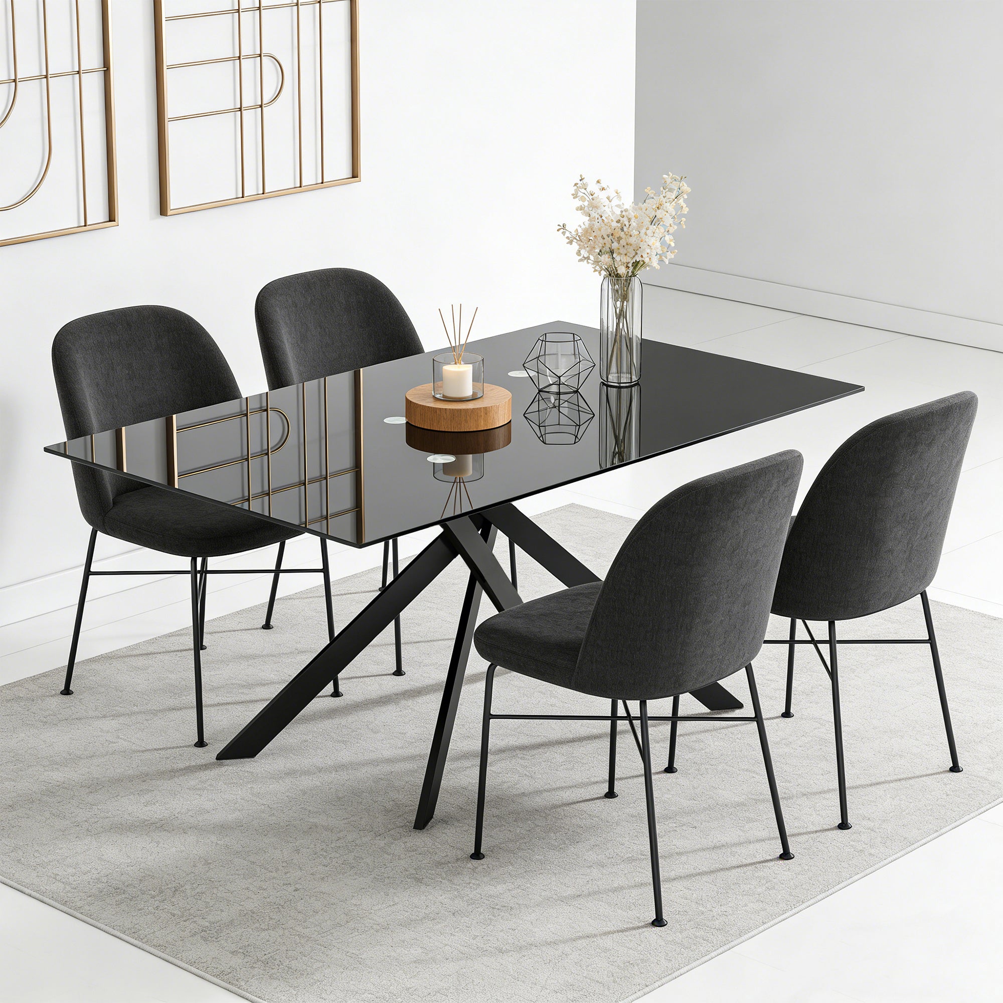 [variant:W3856P411912] Tempered-Glass Dining Table – 51-Inch image 2