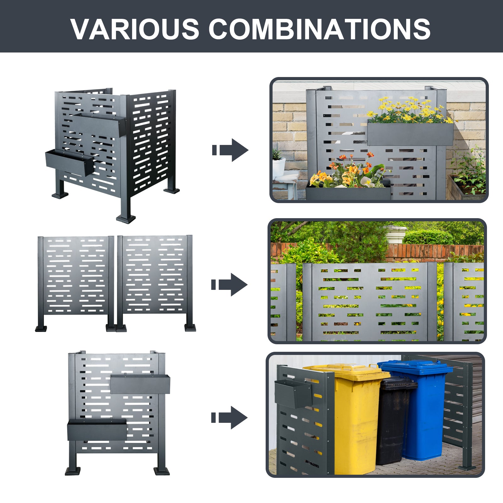 [variant:W540P199946] Outdoor Air Conditioner Privacy Fence – 3 × 3 ft image 8