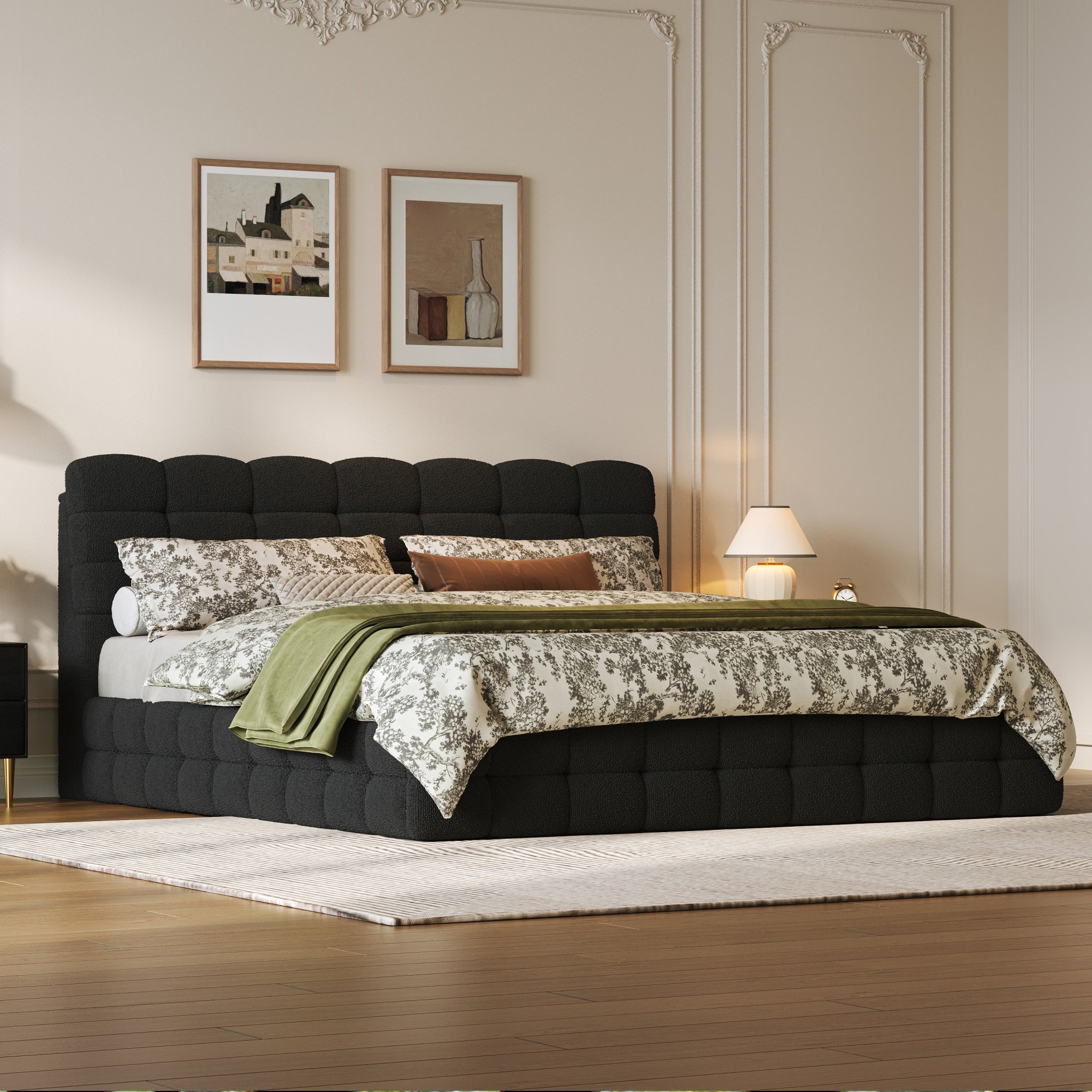 [variant:HS451572AAB] Queen Hydraulic Lift Storage Bed – Black image 3