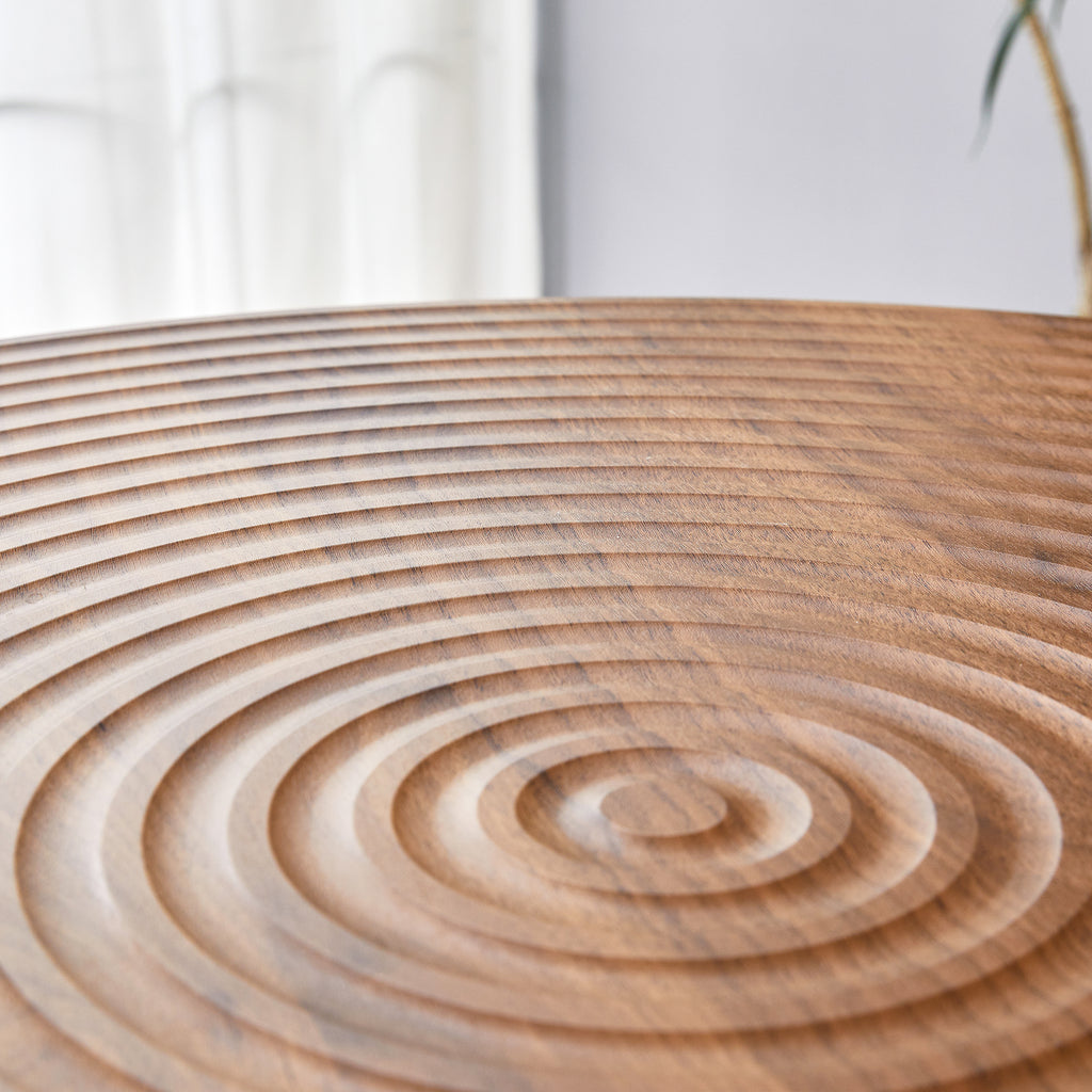 [variant:W3806P409447] Round Dark Wood-Grain Dining Table – 31.5-Inch image 22