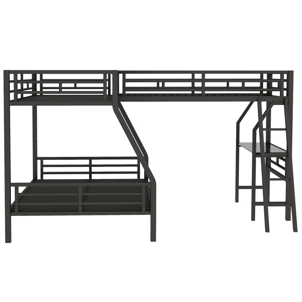 [variant:N8470000606B] Twin-over-Full Bunk and Twin Loft Bed with Desk image 17