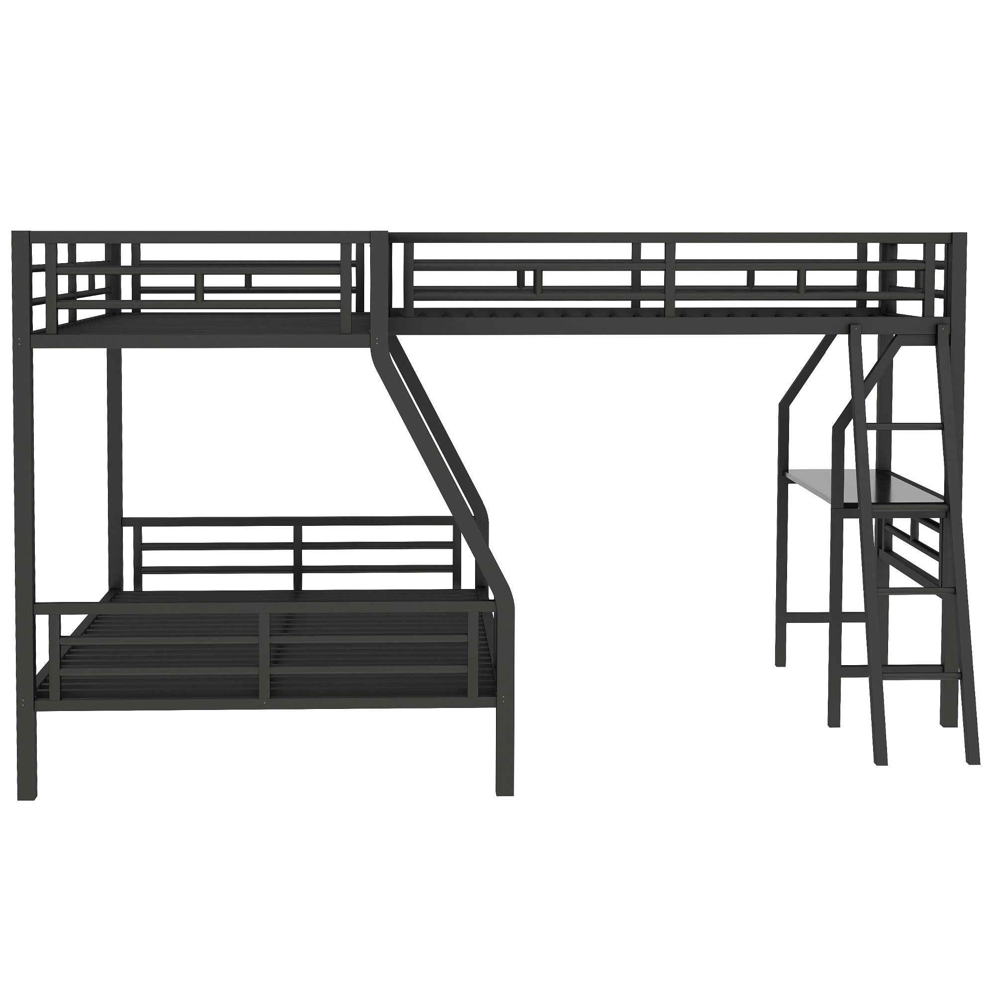 [variant:N8470000606B] Twin-over-Full Bunk and Twin Loft Bed with Desk image 17