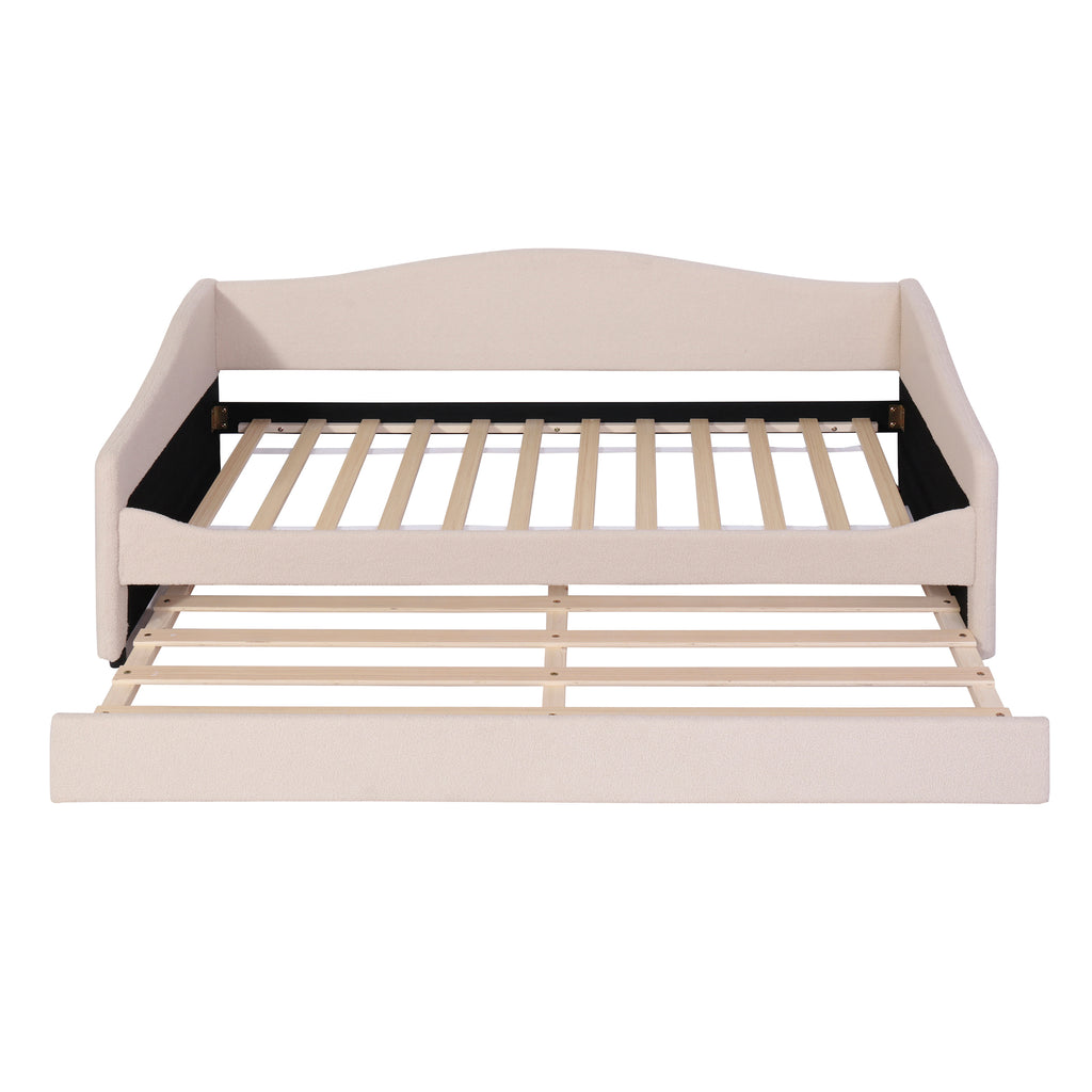 [variant:N850S00065A] Teddy Fleece Twin Daybed with Light and Trundle image 3