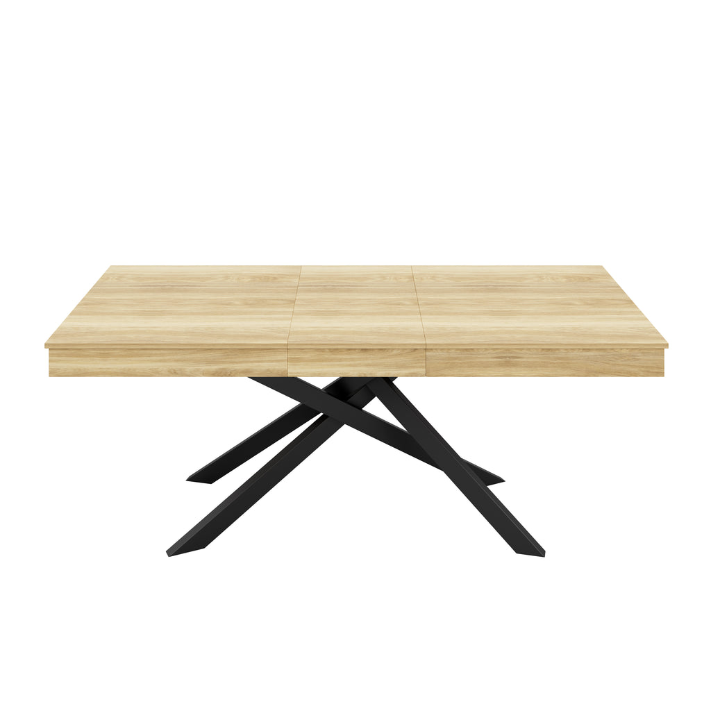 [variant:N859D000003E] Extendable Oak Dining Table – 55–71 Inch image 11
