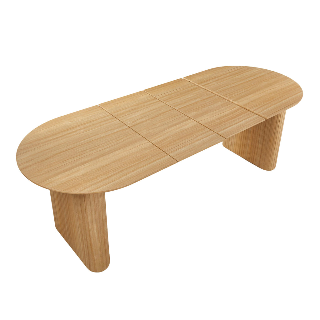Extendable Oval Dining Table – Oak or Walnut — [variant:W3808S00001] Oak image 6