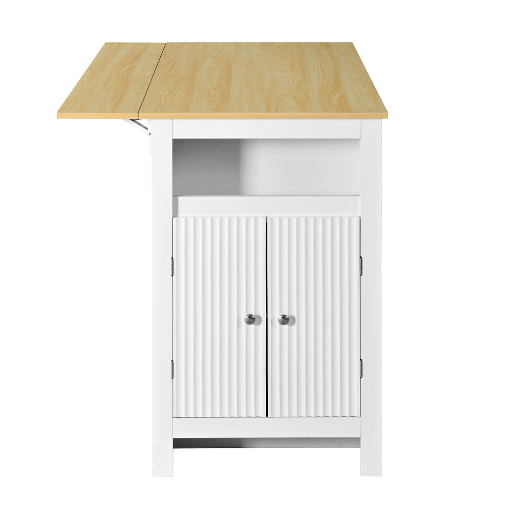 [variant:N889P428028O] 3-in-1 Kitchen Island with Foldable Dining Table image 17