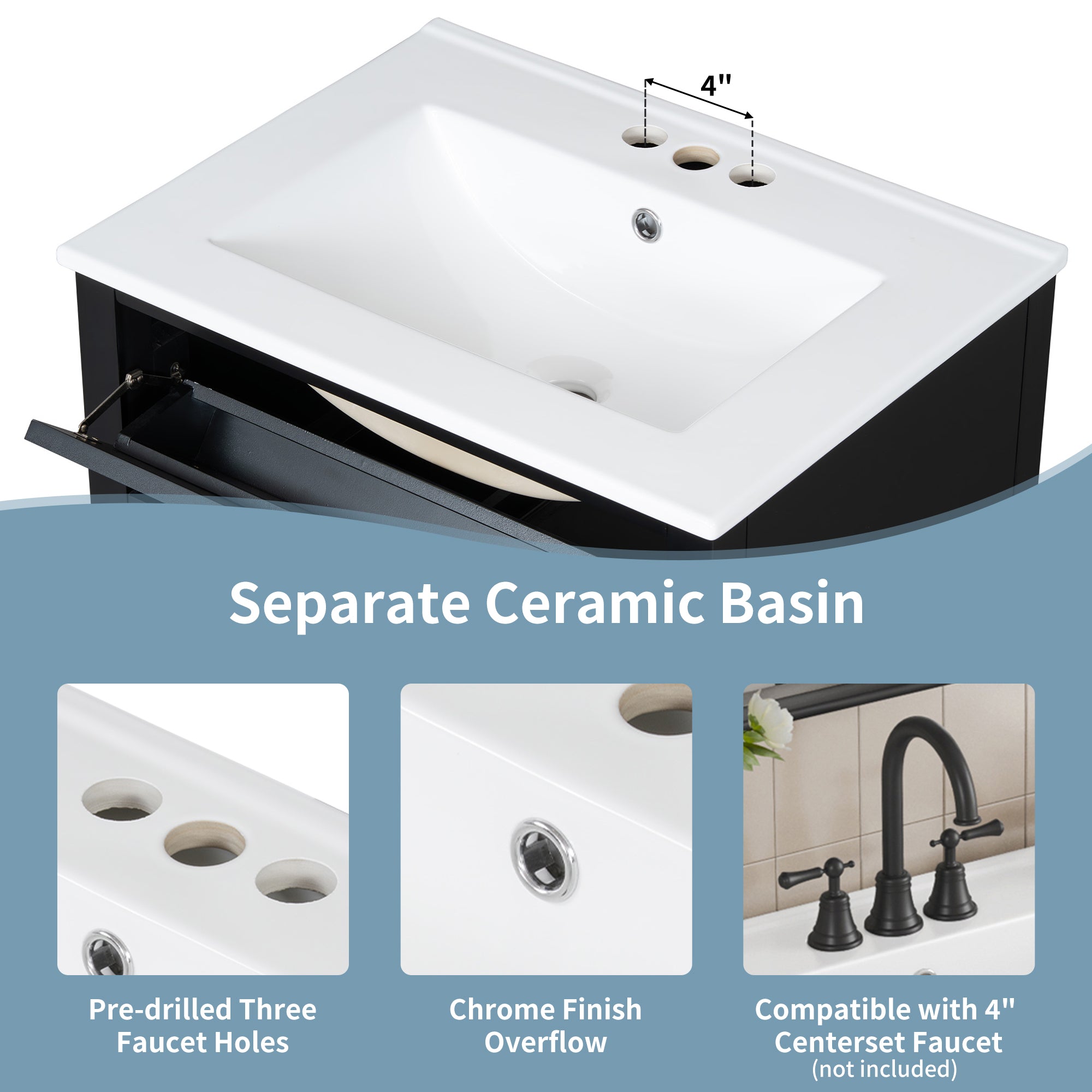 [variant:N725P280631B] Black Bathroom Vanity with Ceramic Sink – 24-Inch image 17
