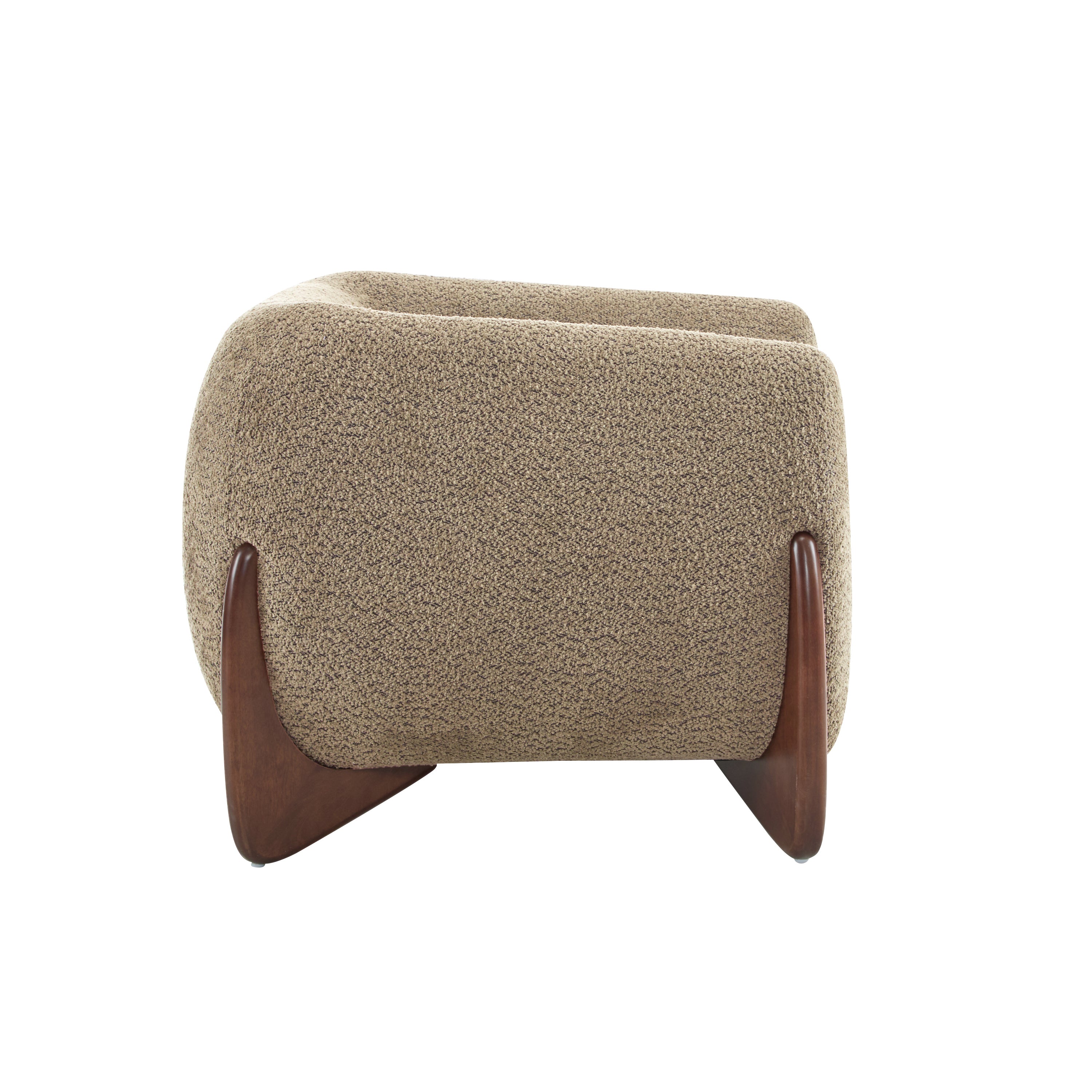 [variant:N898P444017D] Bouclé Wood-Frame Armchair image 4