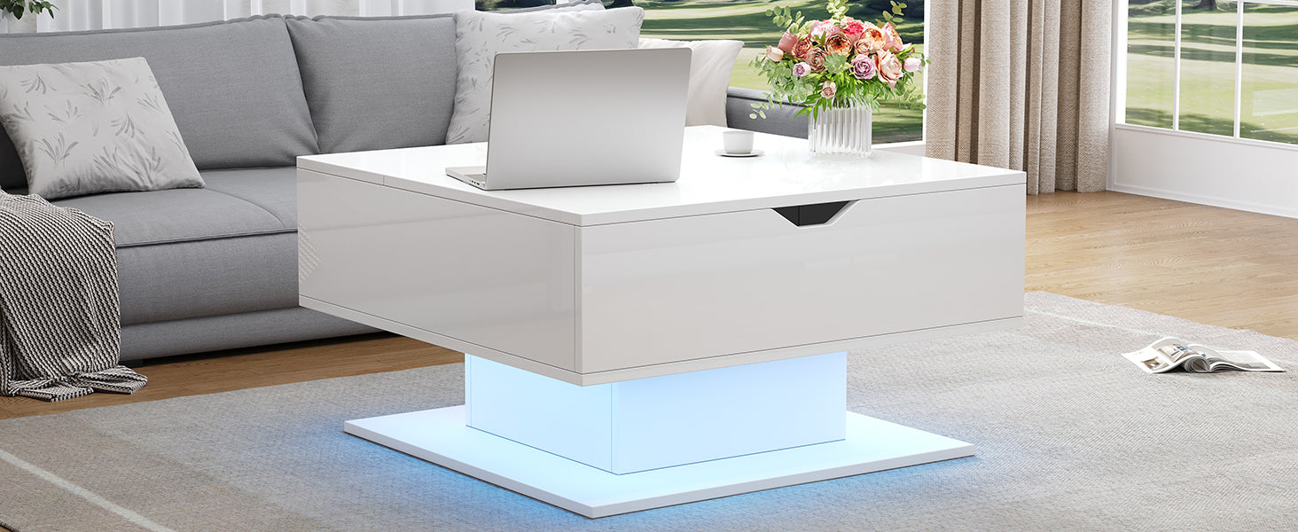 [variant:N892P428789W] High-Gloss Hydraulic Lift Coffee Table with Storage image 27