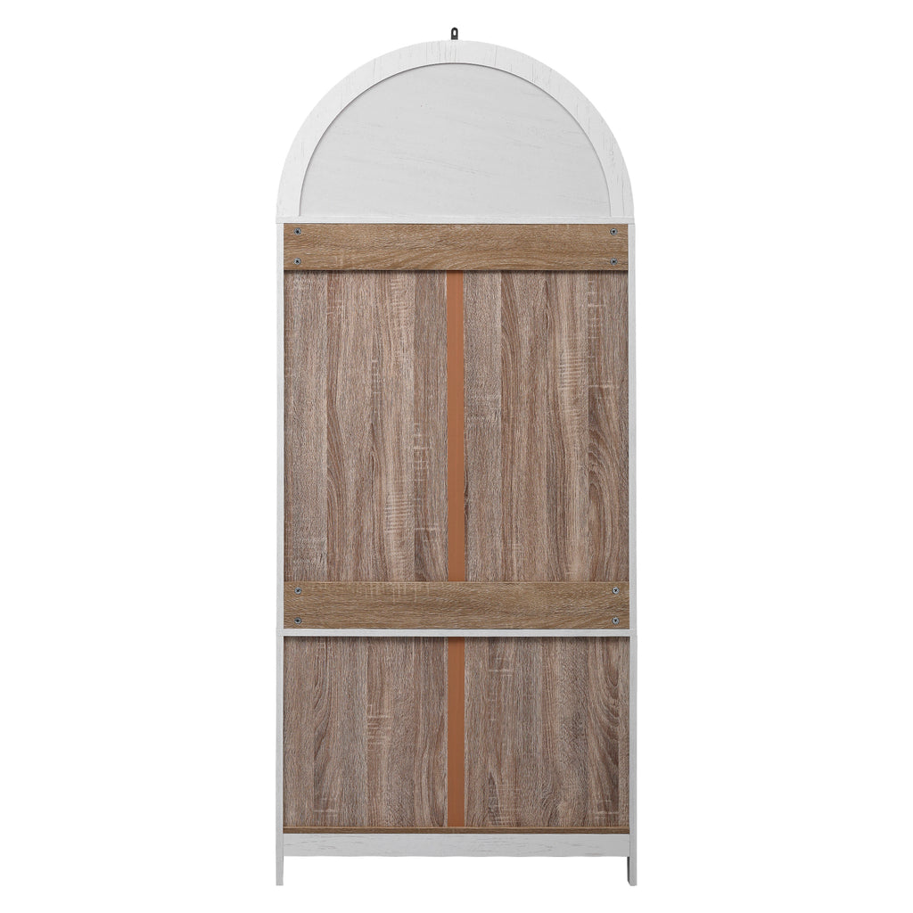 [variant:N853P387781W] Arched Glass-Door Pantry Cabinet – 71-Inch image 39