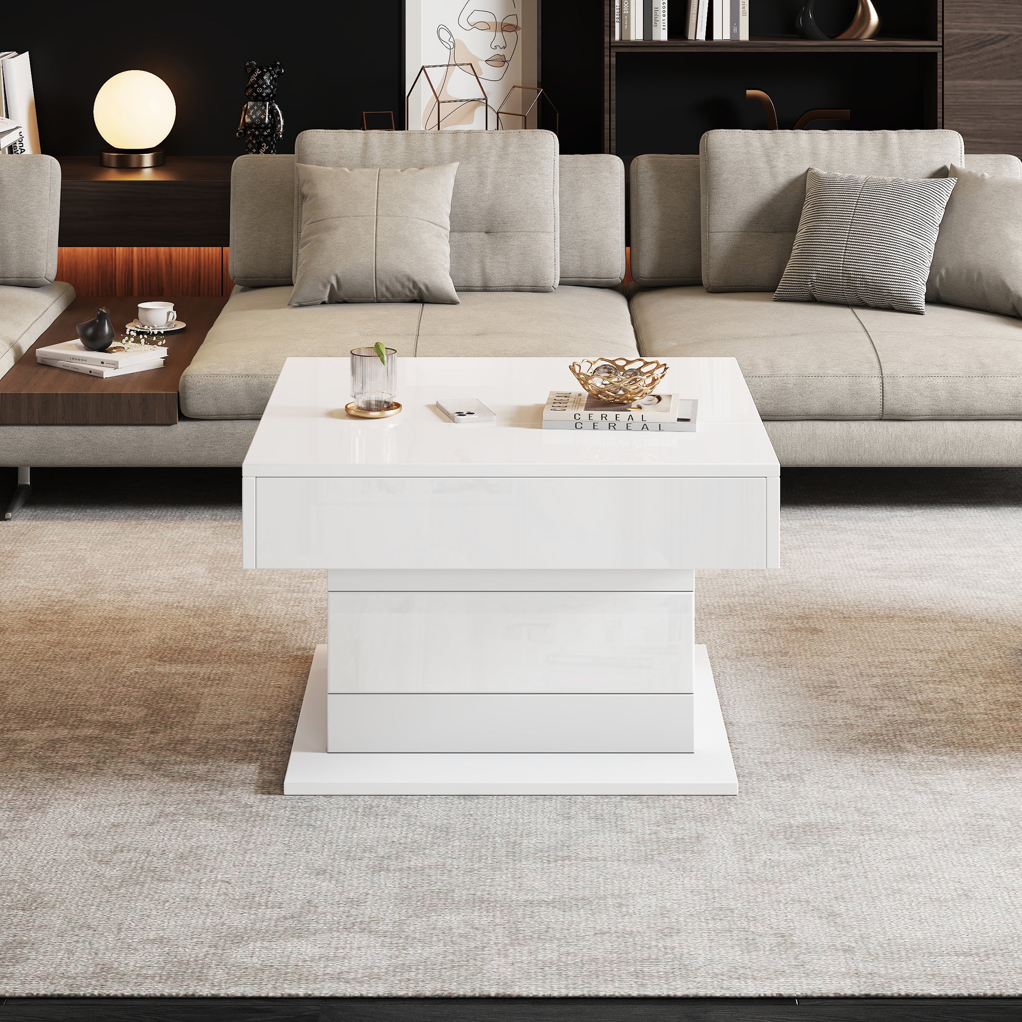 [variant:N892P423296W] 360° Rotating Lift-Top Coffee Table with Drawer image 21