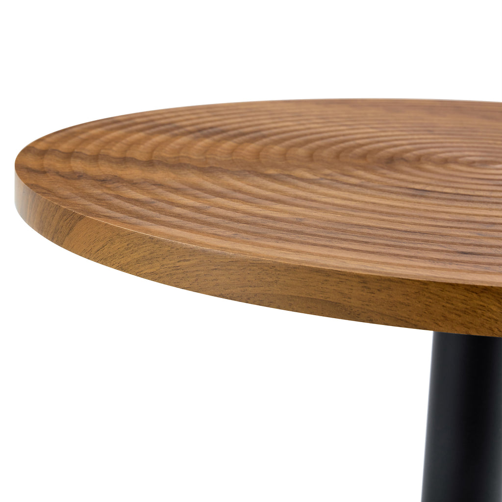 [variant:W3806P409447] Round Dark Wood-Grain Dining Table – 31.5-Inch image 18