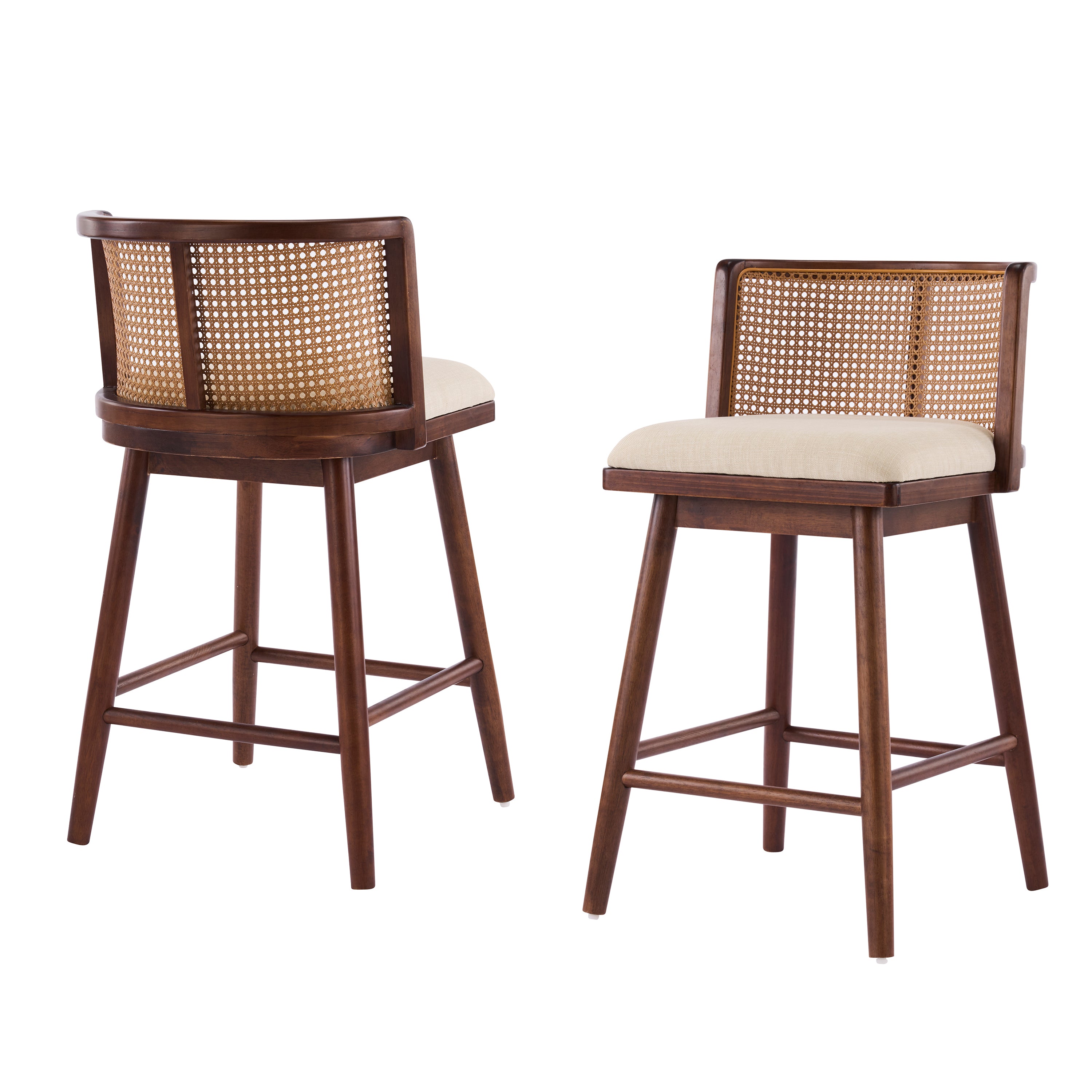 [variant:N897P439538D] Talia Rattan Counter Chairs – Set of 2 image 3