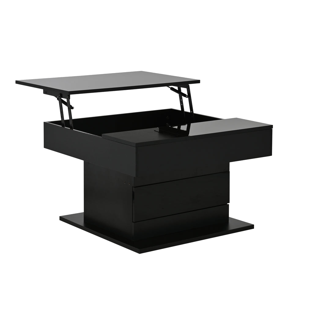 [variant:N892P423296B] Black 360° Rotating Lift-Top Coffee Table image 33