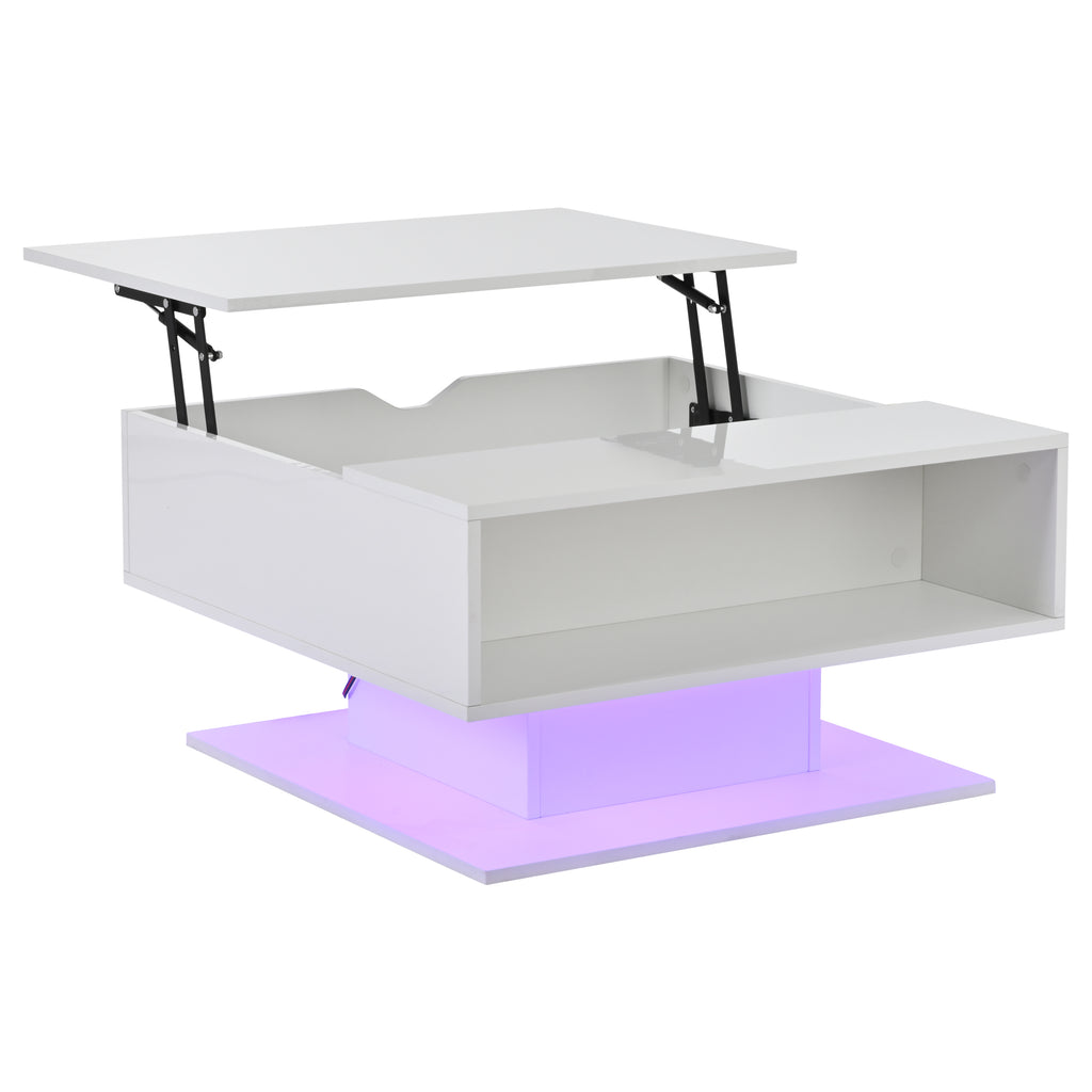 [variant:N892P428789W] High-Gloss Hydraulic Lift Coffee Table with Storage image 17
