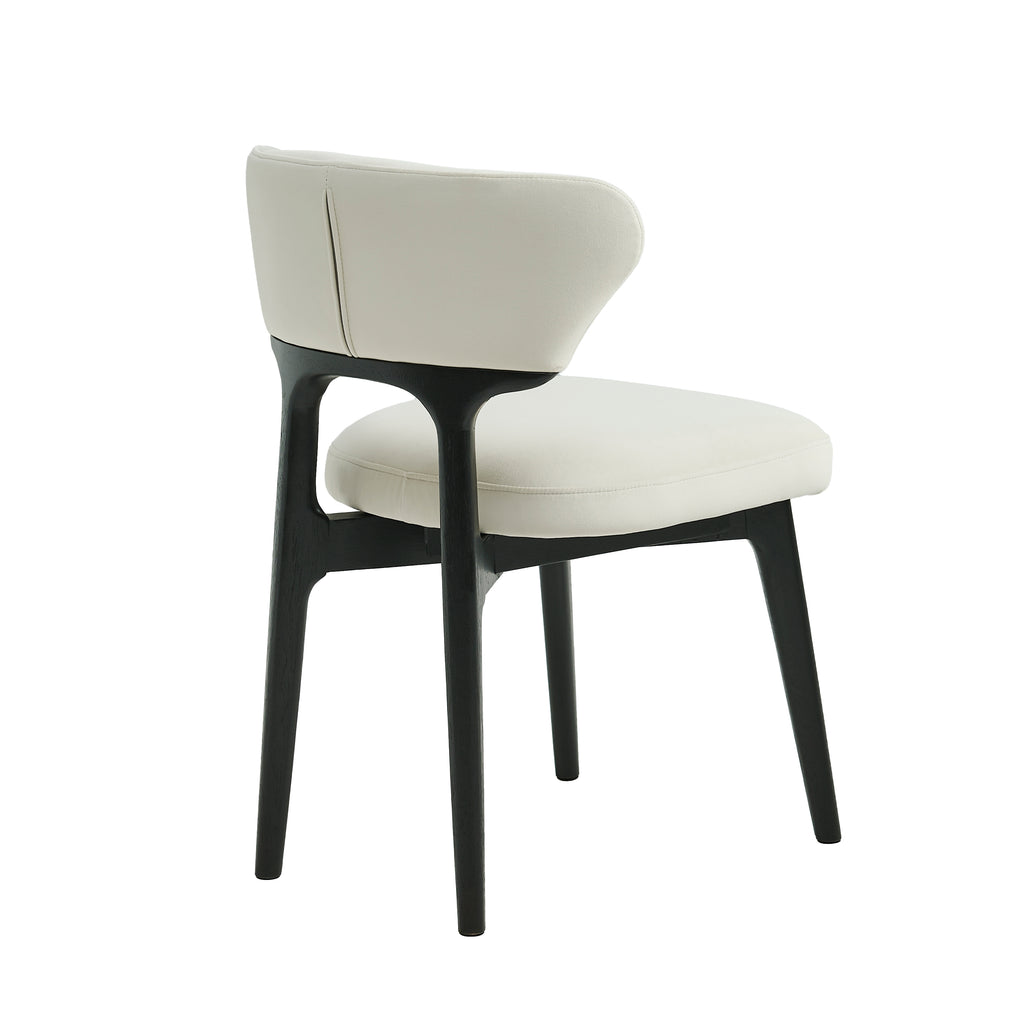 [variant:N876P312810A] Set of 2 Black Upholstered Solid Wood Dining Chairs image 8