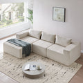 [variant:N872P279866M_N872P279867M] Modular Compressed Sectional Sofa – Beige or Black image 1