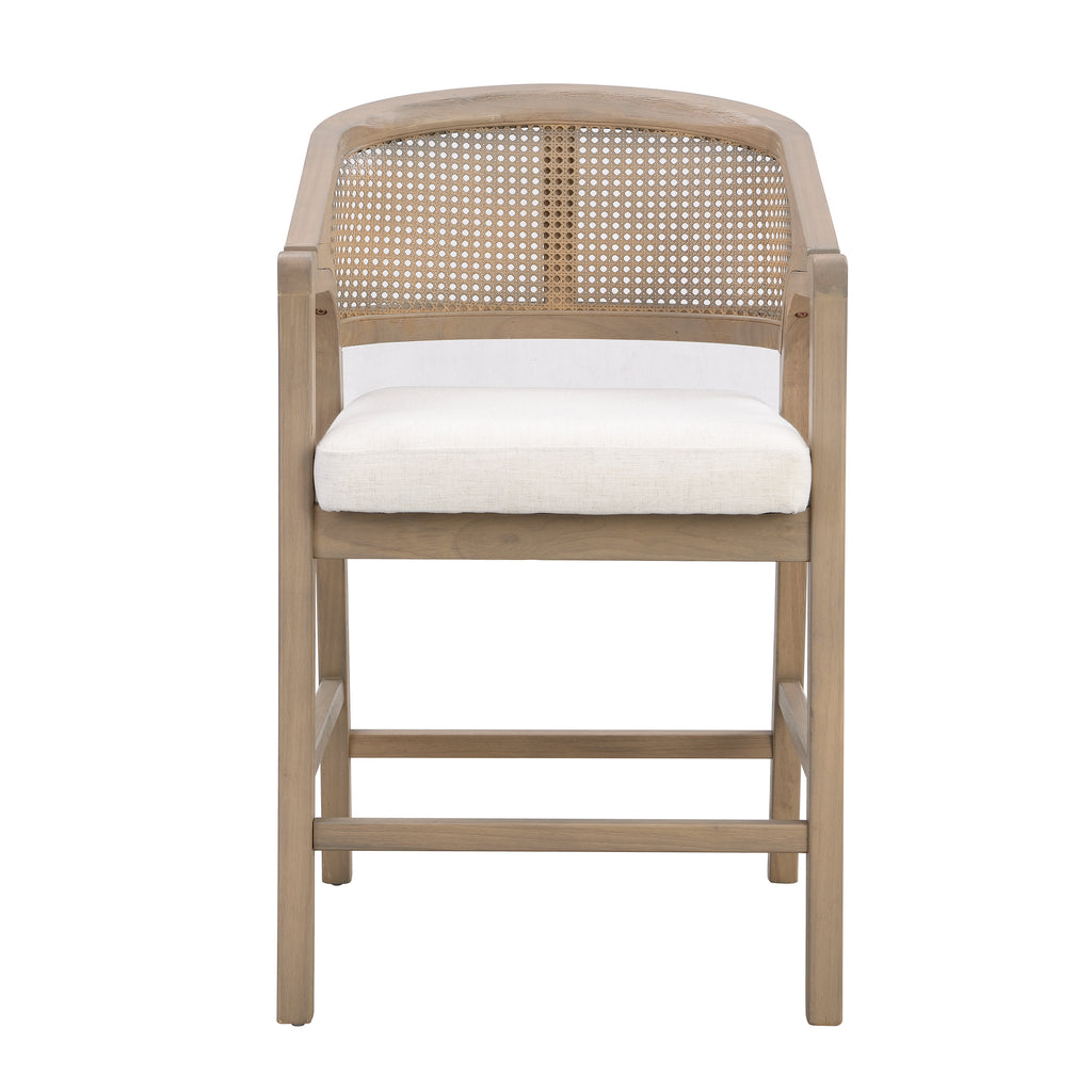 [variant:N872P359330A] Set of 2 Light Ash Rattan Counter Stools image 3