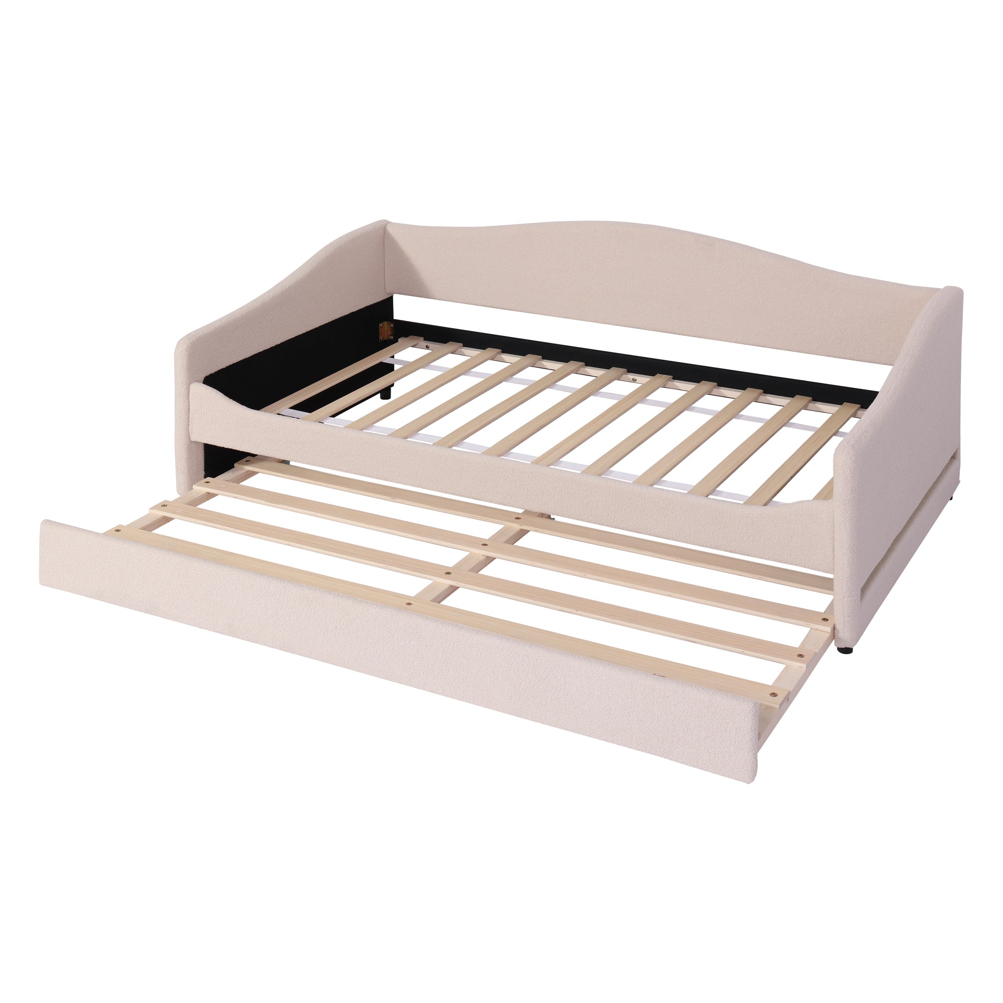 [variant:N850S00065A] Teddy Fleece Twin Daybed with Light and Trundle image 8