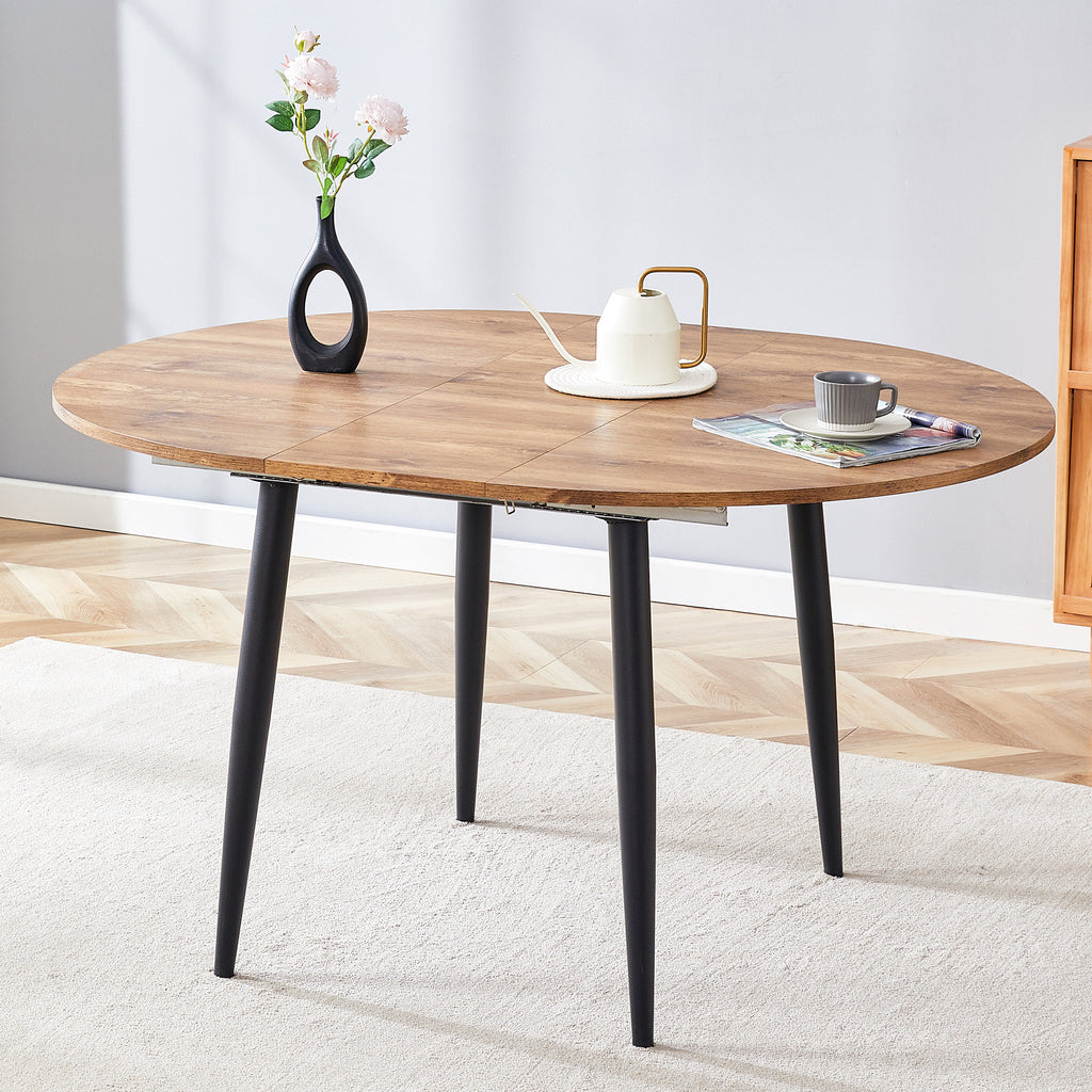 [variant:W3806S00005] Extendable Wood-Look Dining Table image 2