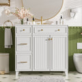 [variant:N848P000043K] Bathroom Vanity with Ceramic Sink – 36-Inch – White image 1