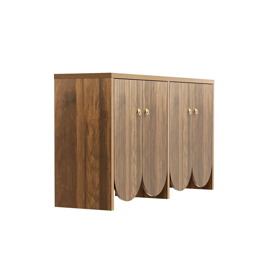 [variant:GA0002N] Fluted 4-Door Sideboard – Walnut image 16