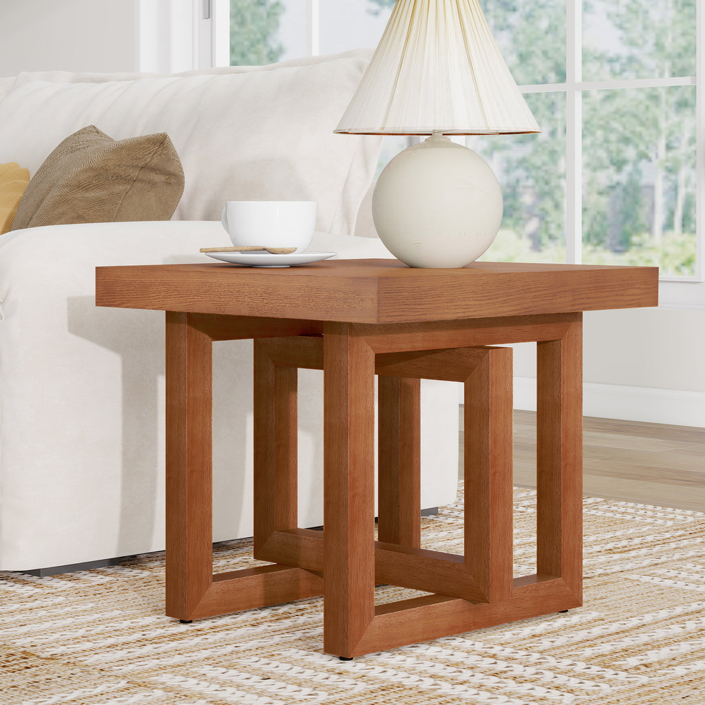 [variant:N876P386375D] Farmhouse Solid Wood End Table image 16