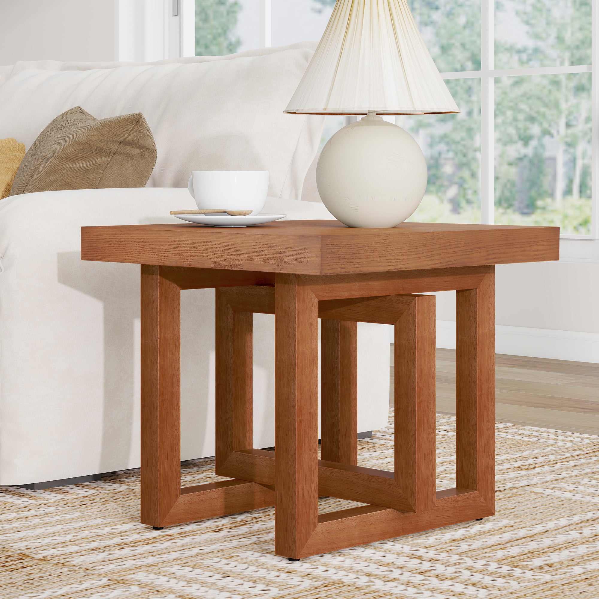 [variant:N876P386375D] Farmhouse Solid Wood End Table image 16