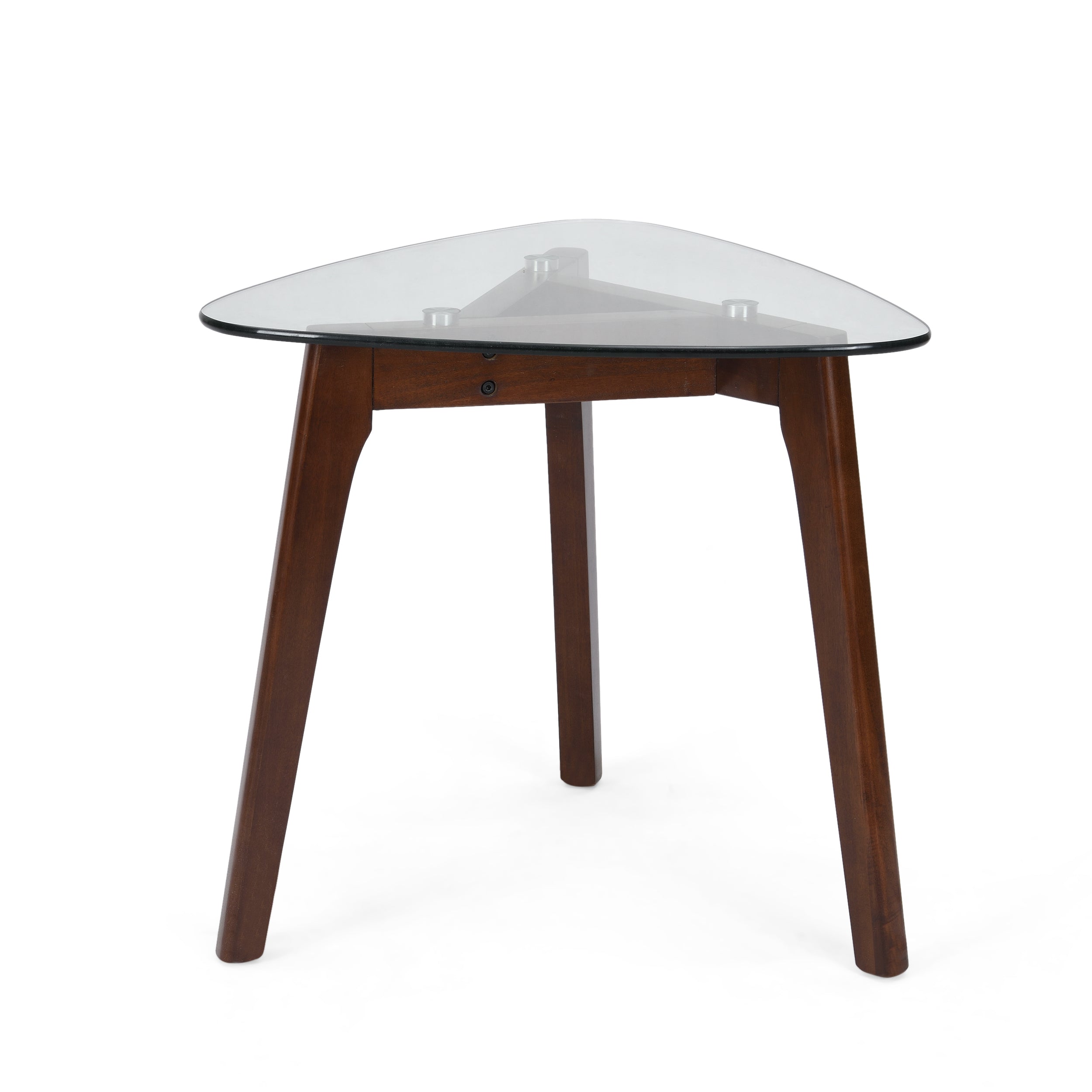 [variant:N872P268275T] Triangular Glass-Top Side Table – Walnut image 2