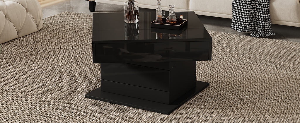 [variant:N892P423296B] Black 360° Rotating Lift-Top Coffee Table image 13