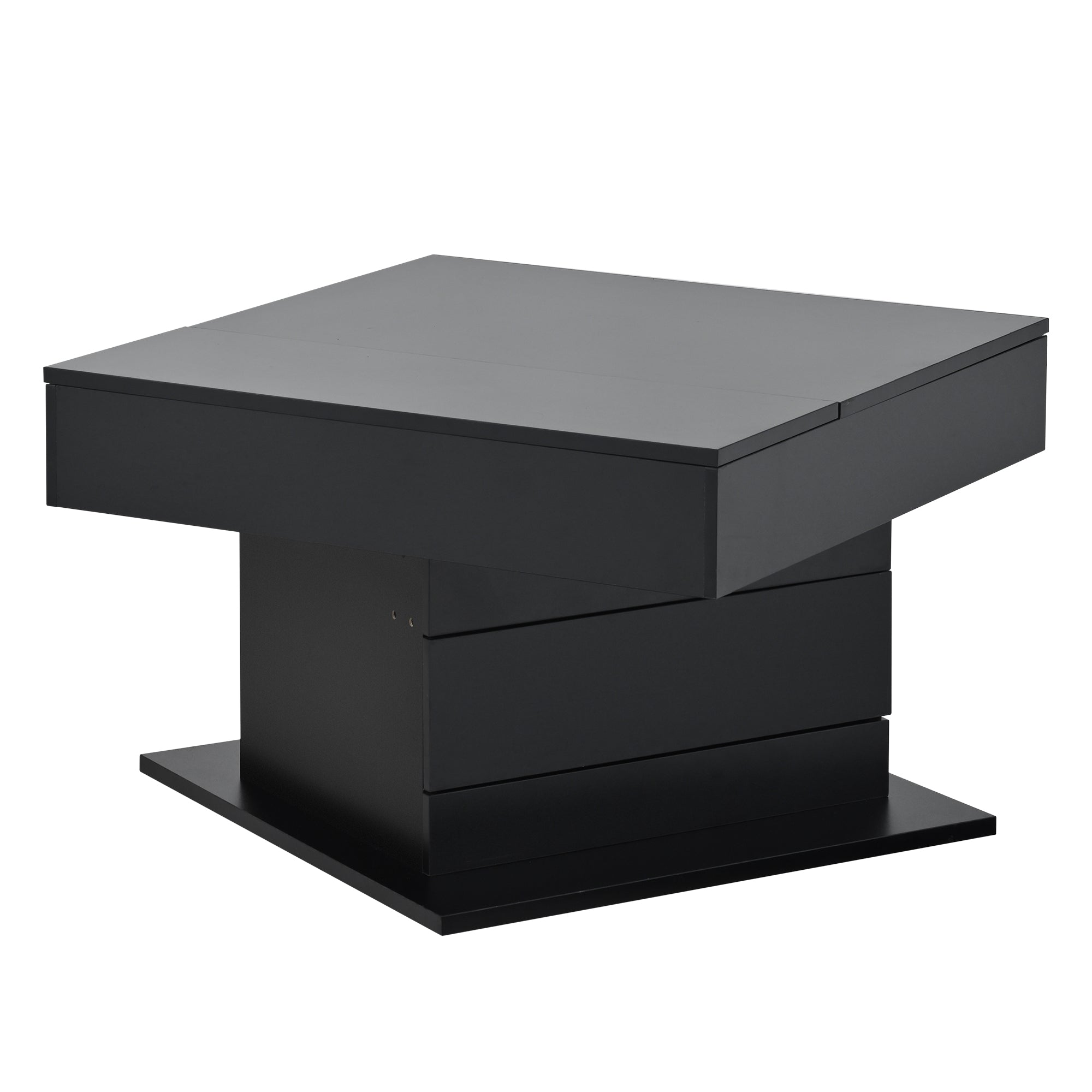 [variant:N892P423296B] Black 360° Rotating Lift-Top Coffee Table image 16