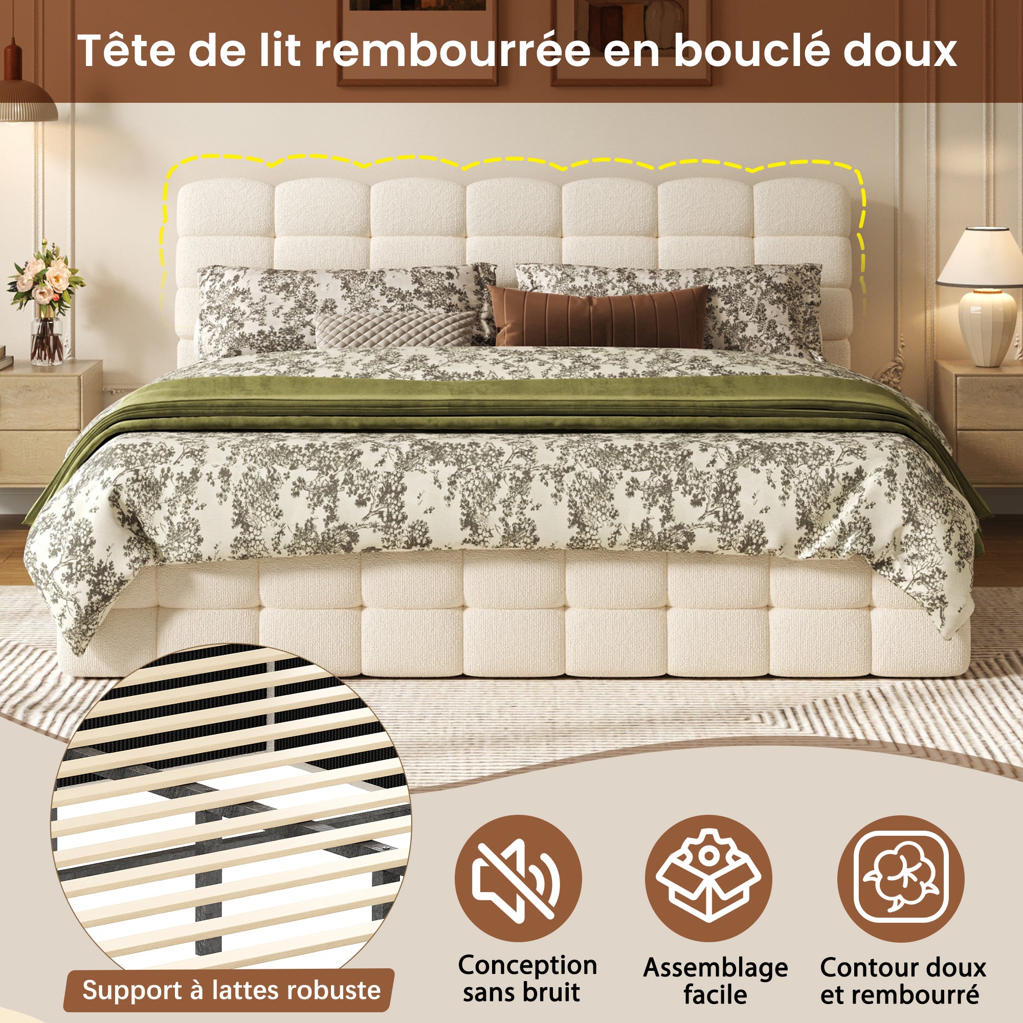 [variant:HS451572AAK] Queen Hydraulic Lift Storage Bed – Cream White image 10