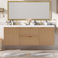 [variant:N729P000007N] Double-Sink Bathroom Vanity with SMC Top – 59.3-Inch image 1