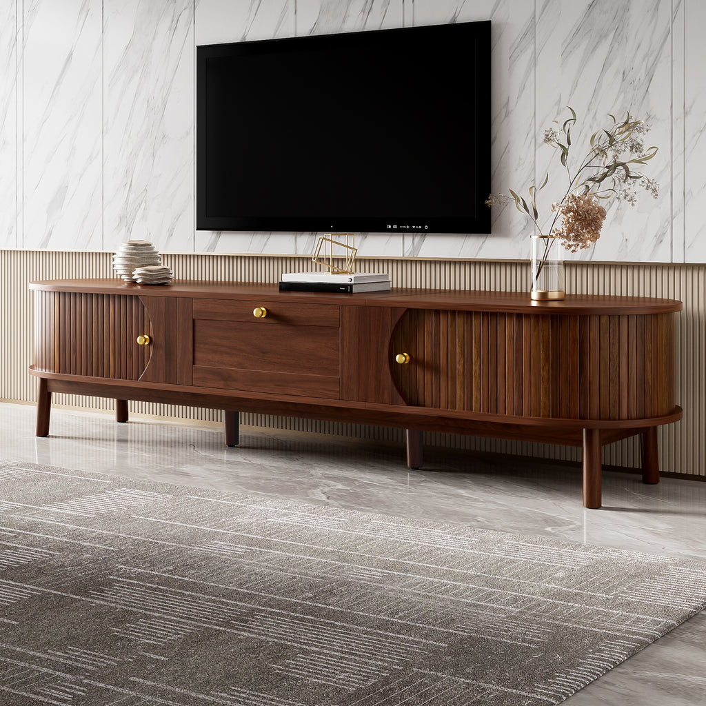 [variant:N875P452044N] Walnut TV Stand with Sliding Doors – 67-Inch image 10