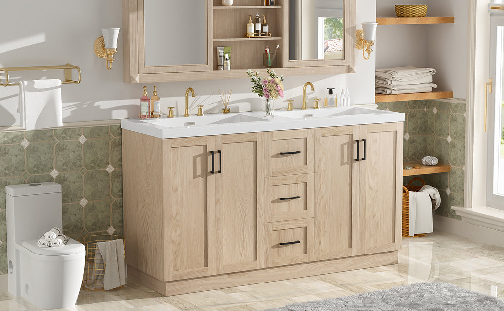 [variant:N848P000035N] Double-Sink Bathroom Vanity with Storage – 59-Inch image 32