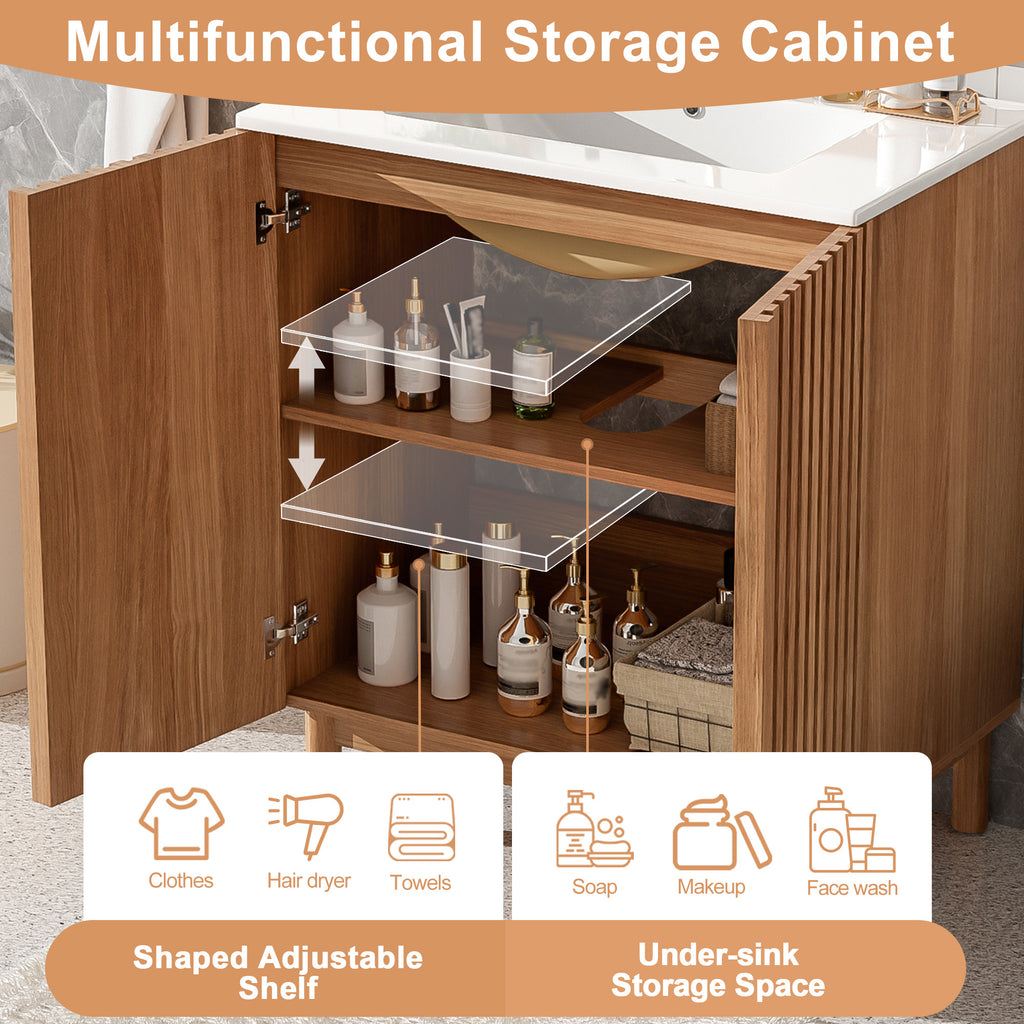 [variant:N729P339777O] Traditional Bathroom Vanity with Ceramic Sink – 29.9-Inch image 4